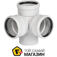 Фитинг Rehau Крестовина двухплоскостные Raupiano Plus 110/110/110 87 ° (121564003)