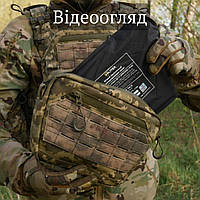 Сумка-напашник піксель на плитоноску із міцних матеріалів, напашна сумка зсу, адміністративні підсумки Bar