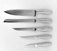 Кухонный набор ножей из нержавеющей стали, Набор ножей с подставкой Maestro MR-1420 (6 предметов)