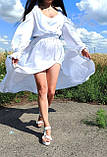 Жіноча біла сукня довга шовкова батал р.52, фото 2