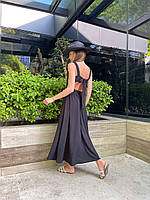 Сукня Льон (чорний, білий, беж, малиновий, помаранчевий )