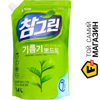 Lion Korea Средство для мытья посуды Lion Chamgreen Зеленый чай 1.4 кг (8801007655154)