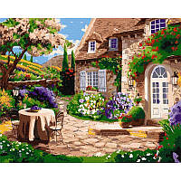 Картина по номерам "Уютный дворик" ©Елена Гураль Идейка KHO2505 40х50 см, Vse-detyam