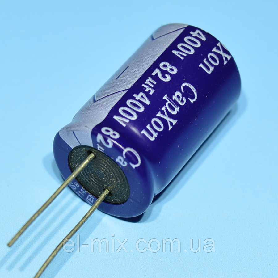 Конденсатор електролітичний 82мкФ 400В CapXon 85*C GS 18*31.5