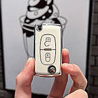 Чохол ТПУ білий для ключа Citroen, фото 2