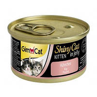 Влажный корм GimCat Shiny Kitten для котят с курицей 70 г (4002064413143) ES, код: 7581626