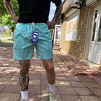 Мужские короткие шорты-плавки ярких цветов, 3 кармана "Бабала" Art: 1001 L(46-48)Бирюзовый
