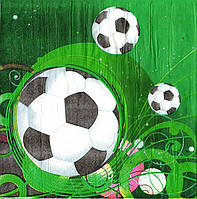 Сервірувальні серветки паперові "Футбол" (20 штук)