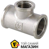 Фитинг Valtec Тройник переходной резьбовой 1 1/4"х1"х1 1/4" Никель (VTr.750.N.0706)