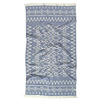 Рушник пляжний Barine Kilim denim 90х160 см