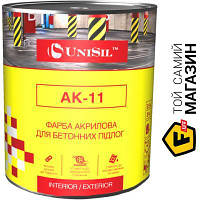 Эмаль Unisil Краска АК-11 для бетонных полов серый глянец 0.75л