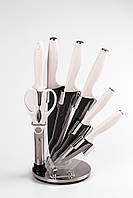 Набор кухонных ножей на подставке 7 предметов PRO
