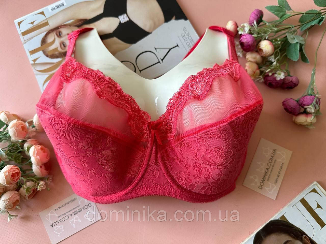 85G Малиновий повномірний бюстгальтер G