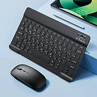Набір акумуляторна бездротова клавіатура та миша, комплект bt combo клавіатура та мишка до комп'ютера 9212