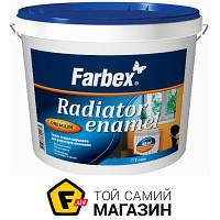 Эмаль Farbex Эмаль для радиаторов отопления белый глянец 3кг