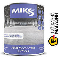 Эмаль Miks Color Краска для бетонных поверхностей серый мат 3 кг