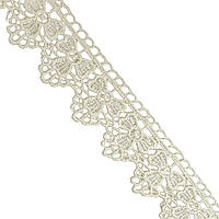 Мереживо макраме 3.5 см колір - молочний