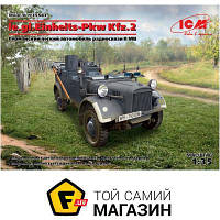 Модель 1:35 військова - ICM - Le.gl.Einheitz-Pkw Kfz.2, Німецький легкий автомобіль радіозв'язку II МВ 1:35