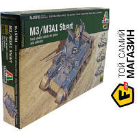 Модель 1:56 танки - Italeri - M3/M3A1 Stuart (IT15761) пластмасса