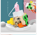 Бізіборд бізікуб міні дерев’яний гра-бізіборд C 64879 куб, 6 міні-ігор, в коробці, фото 4