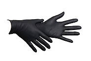 Чорні нітрилові рукавички (пл. 5 г/м2) Медиком SafeTouch Advanced Black (100 шт), фото 2