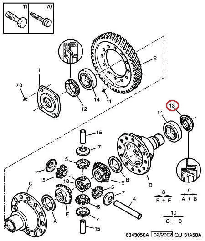 Сальник правої півосі на Fiat Ducato 244, Peugeot Boxer, Citroen Jumper (2002-2006), 9603655480, 312124, 3RG, Іспанія
