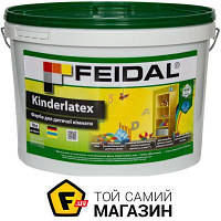 Краска Feidal Краска латексная Kinderlatex мат белый 10 л