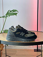 Мужские кроссовки New Balance 991V2 Miuk Stone Island Black нью беленс текстиль нубук рефлектив