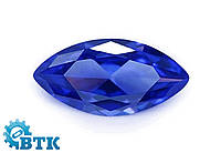 Цирконий кубический (фианит) синий маркиз 6*3