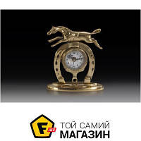 Настольные часы Virtus Часы настольные VIRTUS HORSESHOE 16 x 14 см 880 гр Золотистый (130018)