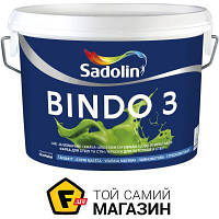 Краска Sadolin Краска латексная водоэмульсионная Bindo 3 WO глубокий мат белый 5л