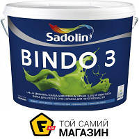 Краска Sadolin Краска латексная водоэмульсионная Bindo 3 WO глубокий мат белый 10л