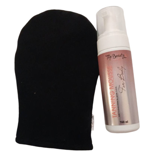 Top Beauty Tanning Mousse Автозасмага для тіла + рукавичка, фото 1
