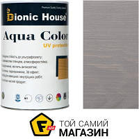 Bionic House Лазурь лессирующая универсальная Aqua Color UV protect пепел шелковистый мат 0.8 л