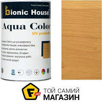 Bionic House Лазурь лессирующая универсальная Aqua Color UV protect дуб шелковистый мат 0.8 л