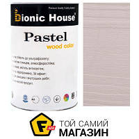 Bionic House Краска укрывная Pastel Wood Color Р217 грей шелковистый глянец 0.8 л