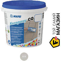 Mapei Затирка для плитки Kerapoxy CQ 111 3 кг серебристо-серый