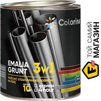 Эмаль Colorina Эмаль-грунт 3в1 RAL 9005 черный глянец 2.5л