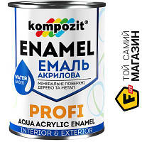 Эмаль Kompozit Эмаль акриловая Profi красный глянец 0.3 л