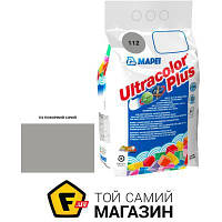 Mapei Затирка для плитки Ultracolor Plus 112 5 кг серый средний