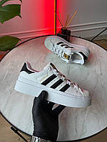 Женские кроссовки Adidas Superstar Bonega адидас суперстар белые кожаные 37