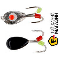 Крючок для рыбалки Mikado Ice Bug 4мм, 0.85г, 1шт. (black/silver) (AM-POD-003-4-BS)