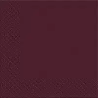 Серветки паперові тришарові бордового кольору 33х33см (18шт.) в уп.