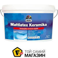 Краска Dufa Краска водоэмульсионная Mattlatex Keramika глубокий мат белый 14 кг