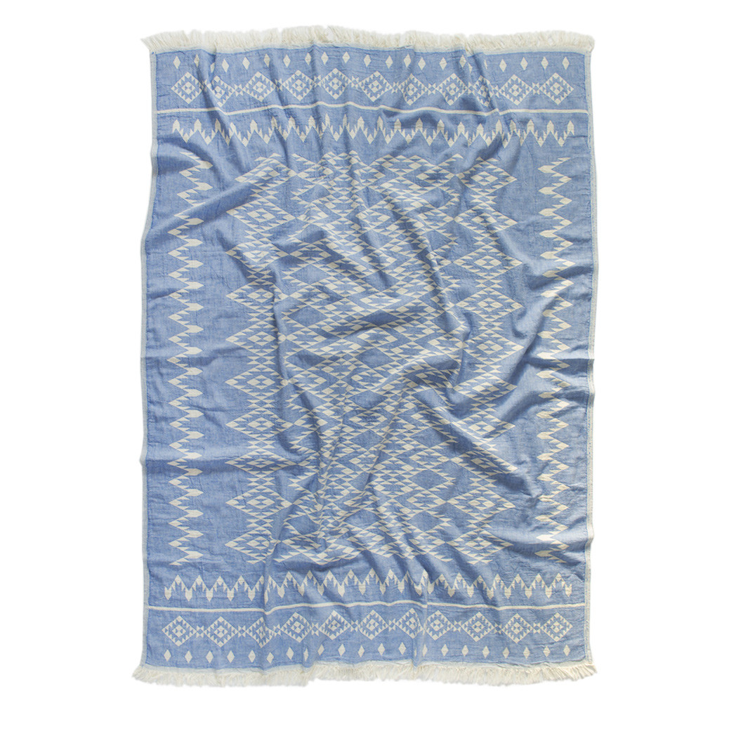 Плед Barine Kilim throw blue 130х170 см