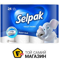 Туалетная бумага Selpak Туалетная бумага Super Soft трехслойная 24 шт.
