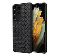 Чехол Primo BV Weaving для смартфона Samsung Galaxy S21 Ultra (SM-S998) - Black