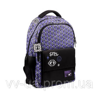Рюкзак шкільний для підлітка ортопедичний Yes All-Seeing Eye TS-48, для дівчаток, чорний (559622)