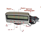 Автогодинник автомобільний універсальний термометр led підсвіткою VST-7045, фото 2