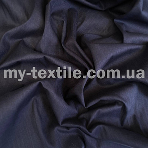 Льон стрейч Темно синій